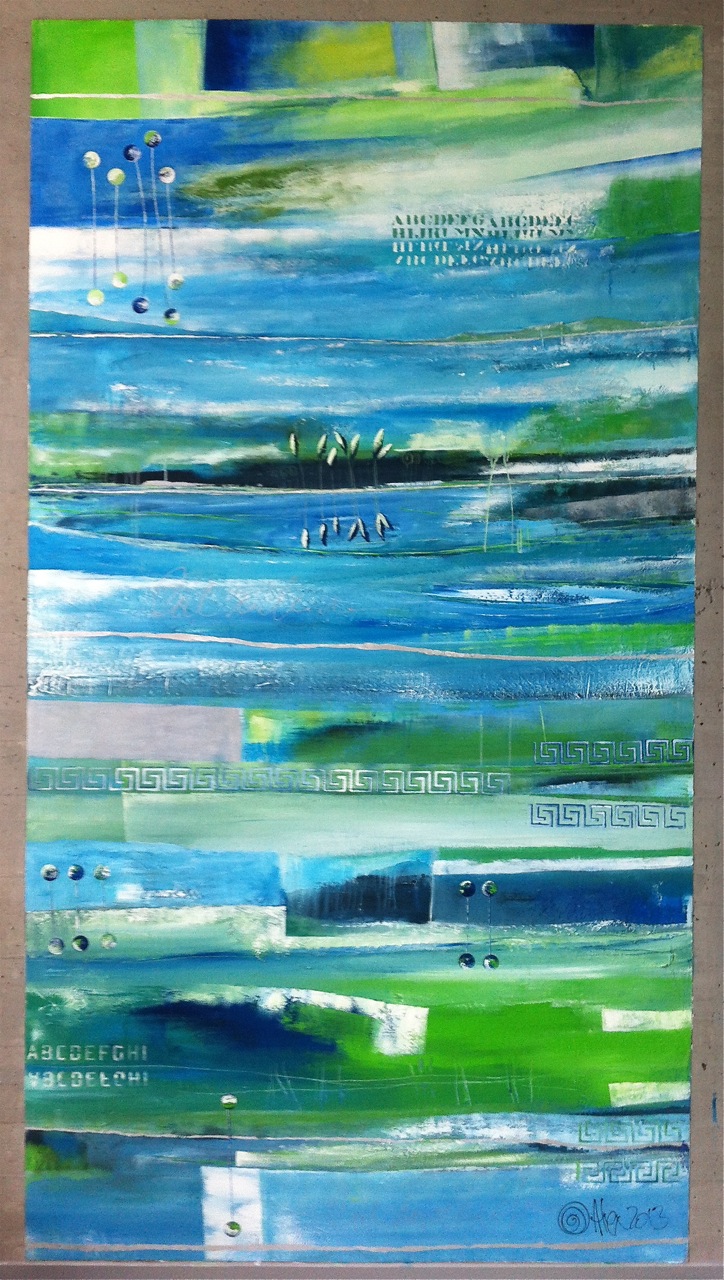 Residenza gli Specchi / Melide / murale esterno / 2013 / 145 x 272 cm / 2013